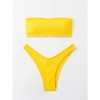 Solid Color Swimwear Swimsuit Strap Split Sexy Bikini Set A2204