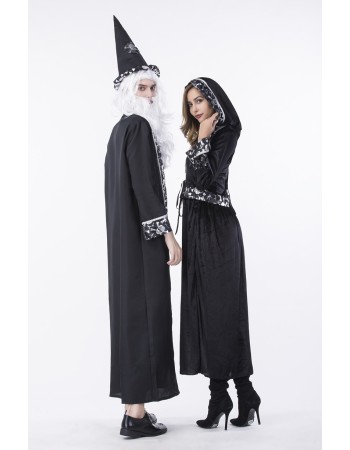 Men and women Hogwarts School of Witchcraft and Wizardry Magician robes costumes