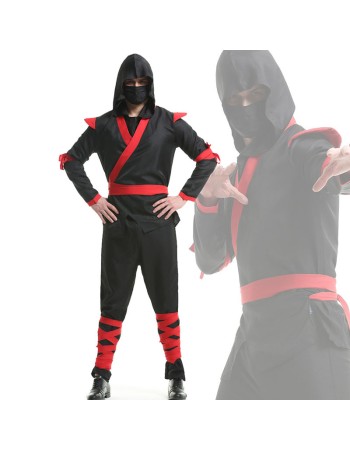 Halloween Masked Japanese Bushido Cosplay Ninja Warrior Anime Costume XY82233