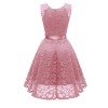Big Swing Mesh Sexy Women Lace Modest  V-Neck Evening Dresses CD1592
