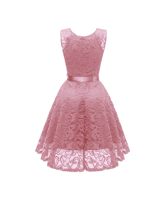 Big Swing Mesh Sexy Women Lace Modest  V-Neck Evening Dresses CD1592
