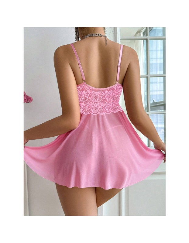 Seductive Pajamas Mesh Lace Home Set Women Perspective Sexy Underwear  YSF2074