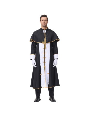 Cosplay Vampire Male Missionary Virgin Mary Priest Costume MS1734