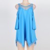 Solid Sexy Sleepwear Plus Size Sleep Dress M30361