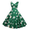 Print Casual Women Summer Doll Collar Slim Bohemian Dress JY15037