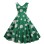 Print Casual Women Summer Doll Collar Slim Bohemian Dress JY15037