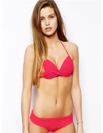 Luxury pure color ladies bikini M5355b