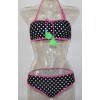 Sweet girl white dot bikini M5353