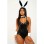 Seductive Jumpsuit Patent Leather Tank Top Dress Tight Deep V Wrap Hip Skirt YSF796