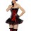 black leather bustier m1211D
