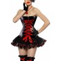 black leather bustier m1211D