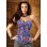 flowery printed denim corset m1916a