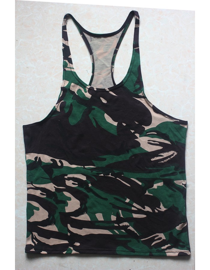 Gym Tank Top Fitness Muscle Camouflage Vest M6105