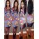Floral Print Party Evening Dress M2331