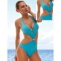 Blue Push-up Triangle Teddy Swimwear M5399