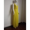 Sexy Yellow Maxi Evening Dress M3991