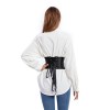 Plus Size Black Contracted Abdominal Belt Short Style Outer Wear Waist Corset QF859
