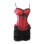 sexy red satin corset with skirt m1753A