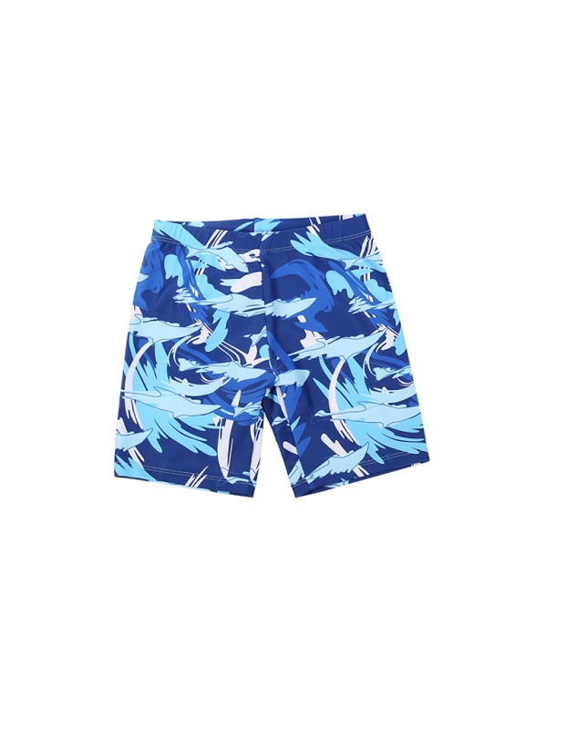 2024 Boys Camouflage Swimsuit Whale Three-Piece Short-Sleeved Suit Shorts Swimsuit KF211