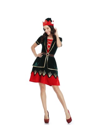 High Quality Sexy Santa Dress Women Mrs Christmas Costume M11938