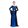 blue long sleeve empress ball dress m4846