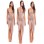 Fashion Front Keyhole Crossover Neck Bodycon Dress M30033d