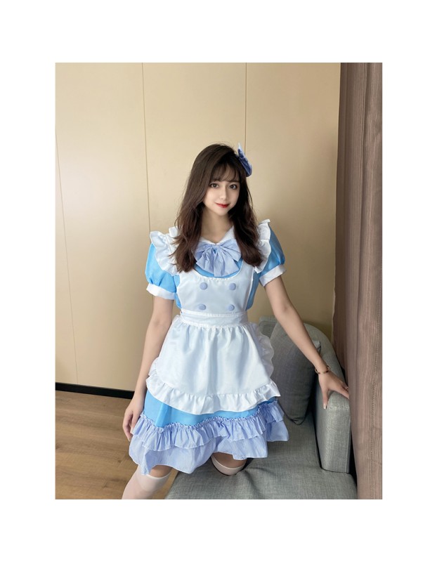 Lolita Dress Costumes Japanese House Maid Dress XH6238