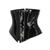 PU Zipper Waist Belt Sexy Leather Bustier Short Shapewear For Women Corset AM21983