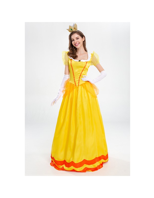 Halloween Dress Cosplay Yellow Beauty And Beast Biqi Belle Princess Uniform YM2897
