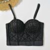 Short Pearl Suspender Vest Sexy Strapless Top 8992