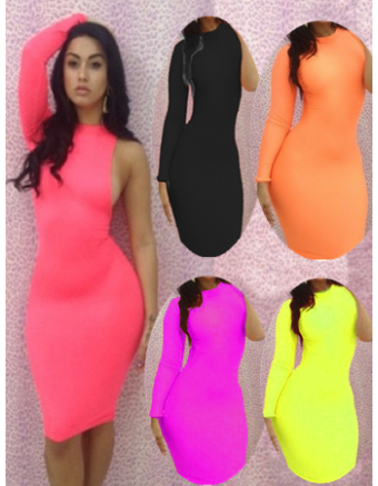 Pure color sexy woman fancy dress M3624