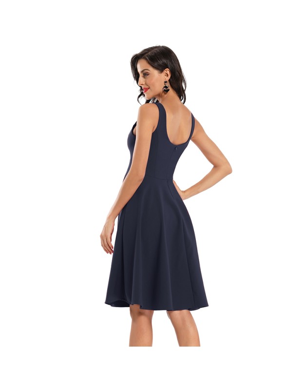 Hanging Shoulder Night Sexy Dress Vintage Women Club Dresses CD1762