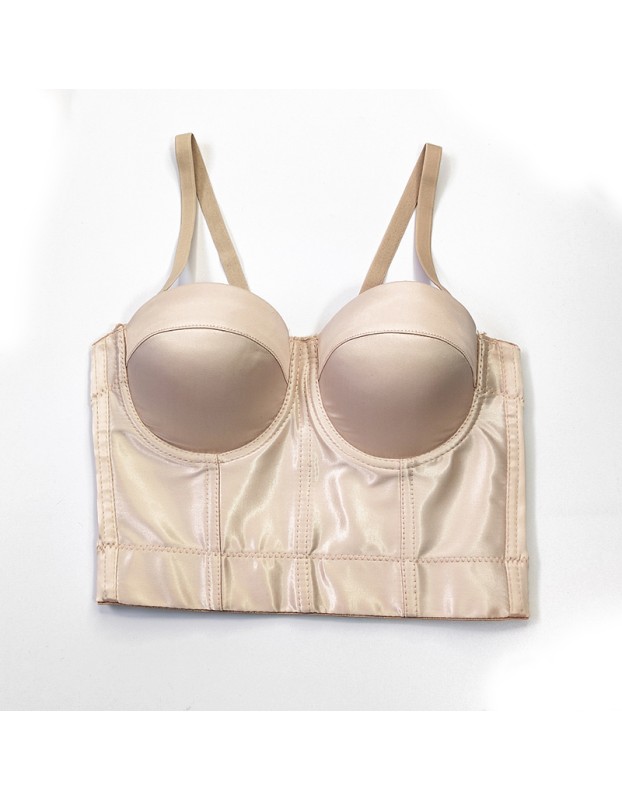 Small Halter Vest Women Satin Suit Leggings Sexy Breast Wrap Corset KN8313