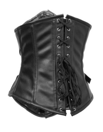 2016 New Leather Charpie Steel Bones Underbust Corset M1356