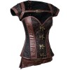 Brown Steampunk Steel Boned Corsets & Jacket M1422