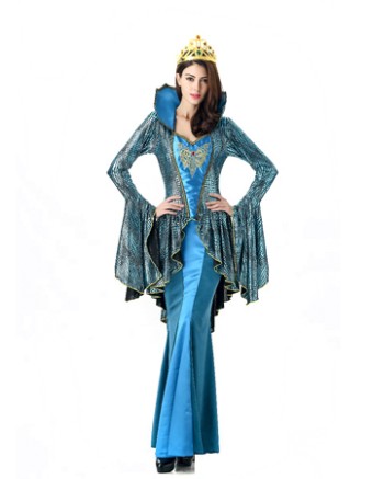 sexy blue  vampire queen costume M40203