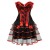 Red corset with skirt 35 CM 