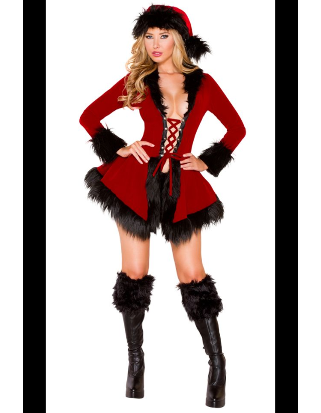 Sexy Velvet Santa Costume M1139