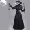 Halloween Adult Steampunk Style Plague Doctor Costume Bird Beak Mask Suit SM2011