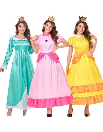 Super Mario Brothers Peach Blossom Princess Brigitte Costume Princess Brigitte SM10