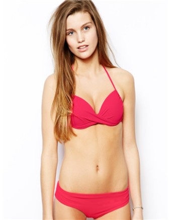 Luxury pure color ladies bikini M5355b