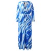 Big Size Summer Long Maxi Dress Print Beach Dress M8428