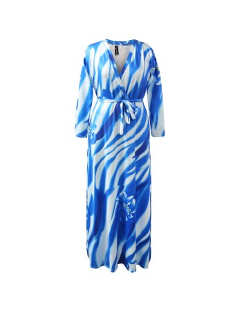 Big Size Summer Long Maxi Dress Print Beach Dress M8428