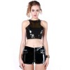 New Women Two Pcs Leather Jumpsuit Set M7274