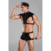 Police Cosplay Costume Male Corset Leather Sexy Set Strong Underwear 20210