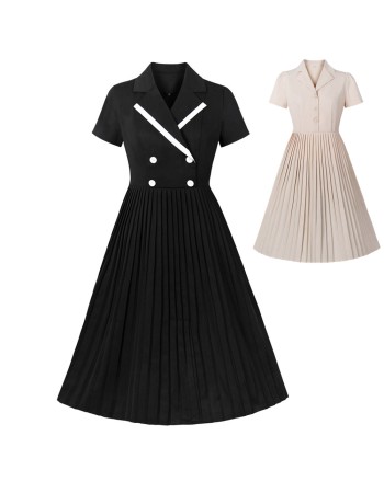 Women Elegant Office Lady Party Casual Street Wear Vintage Dresses M5168
