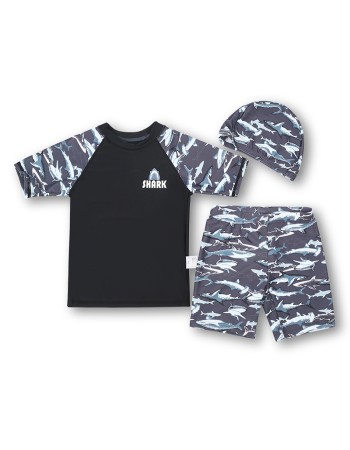 Boys Camo Swimwear Children's Trunks Separate Sun Protection Bathing Suit KF204