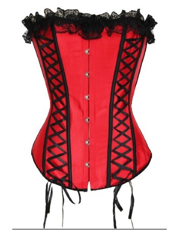 new style red lace bundle of edge corset m1721C