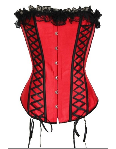 new style red lace bundle of edge corset m1721C