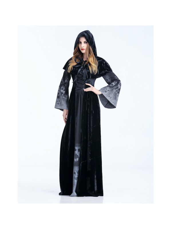 Gothic Black Cosplay Death Costumes M40477